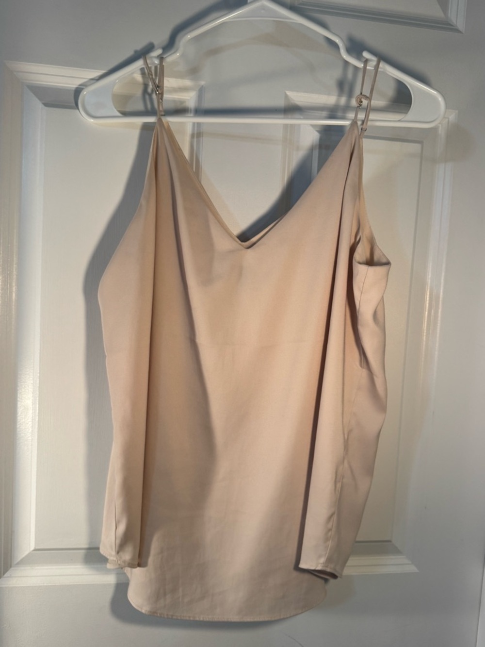 Express Tan Cream V-Neck Spaghetti Strap Camisole